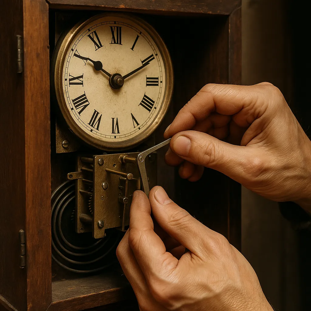 Artisan-Reglage-sonnerie-horloge