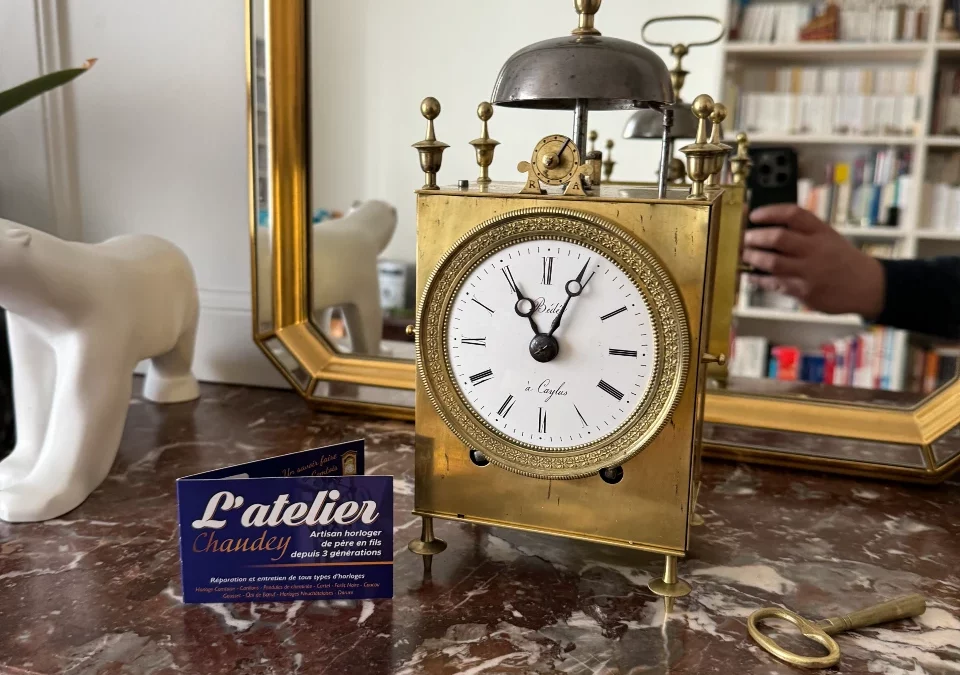 Déclenchement de la sonnerie dans une horloge mécanique